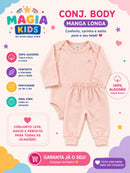 Conjunto Body Manga longa e Mijão Col Tedy