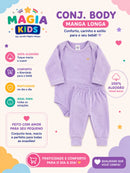 Conjunto Body Manga longa e Mijão Col Tedy