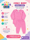 Conjunto Body Manga longa e Mijão Col Tedy