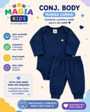 Conjunto Body Manga longa e Mijão Col Tedy