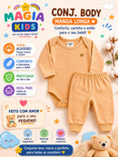 Conjunto Body Manga longa e Mijão Col Tedy