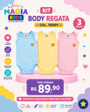 Body Regata Bebê Col. Teddy | Magia Kids